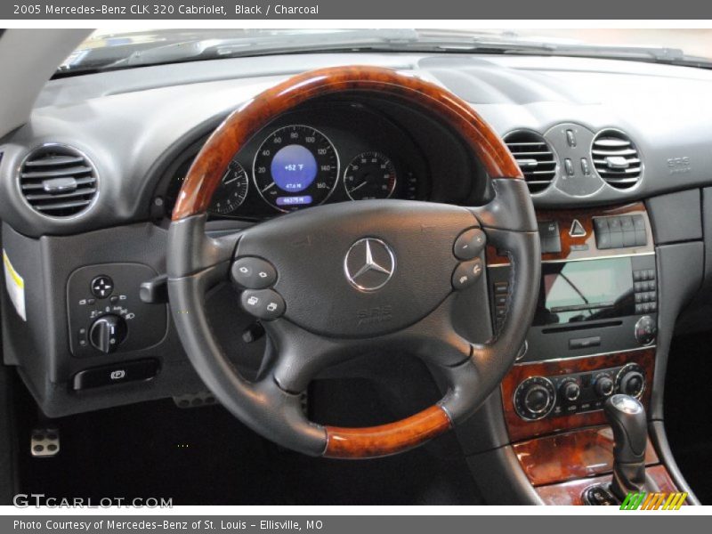 Black / Charcoal 2005 Mercedes-Benz CLK 320 Cabriolet
