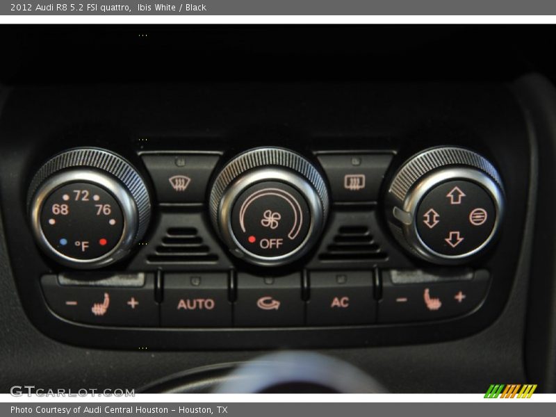 Controls of 2012 R8 5.2 FSI quattro