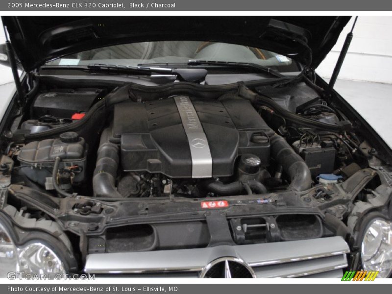 Black / Charcoal 2005 Mercedes-Benz CLK 320 Cabriolet
