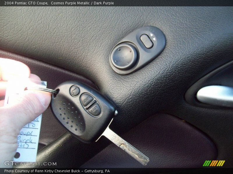 Keys of 2004 GTO Coupe