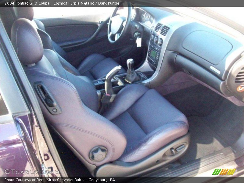  2004 GTO Coupe Dark Purple Interior