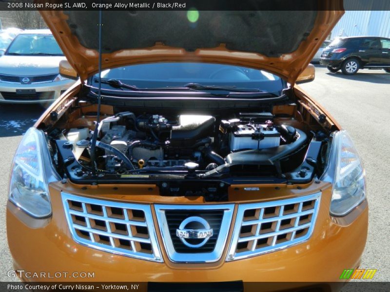 Orange Alloy Metallic / Black/Red 2008 Nissan Rogue SL AWD