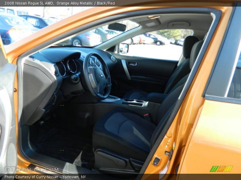 Orange Alloy Metallic / Black/Red 2008 Nissan Rogue SL AWD