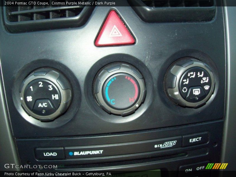 Controls of 2004 GTO Coupe