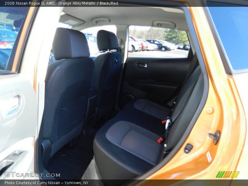 Orange Alloy Metallic / Black/Red 2008 Nissan Rogue SL AWD