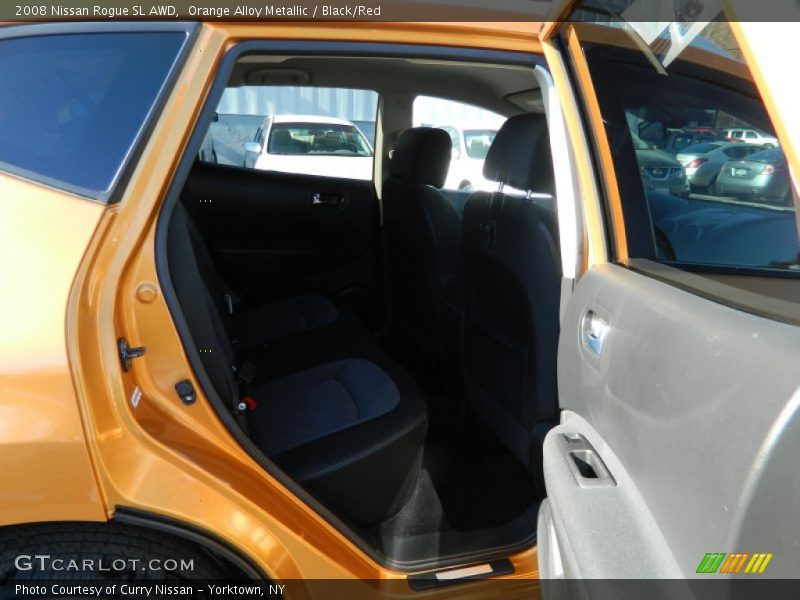 Orange Alloy Metallic / Black/Red 2008 Nissan Rogue SL AWD