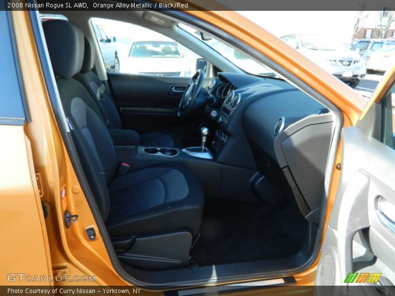 Orange Alloy Metallic / Black/Red 2008 Nissan Rogue SL AWD