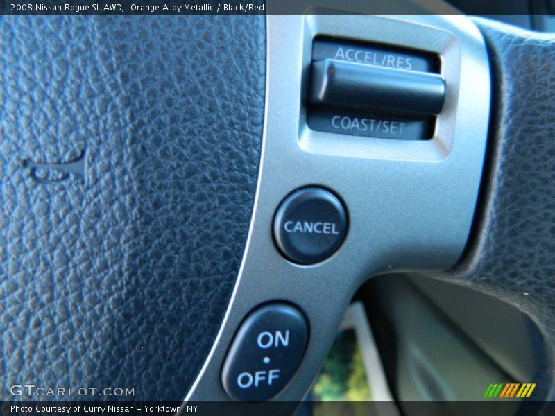 Orange Alloy Metallic / Black/Red 2008 Nissan Rogue SL AWD