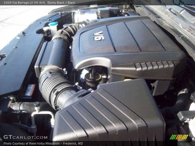 Ebony Black / Black 2009 Kia Borrego LX V6 4x4