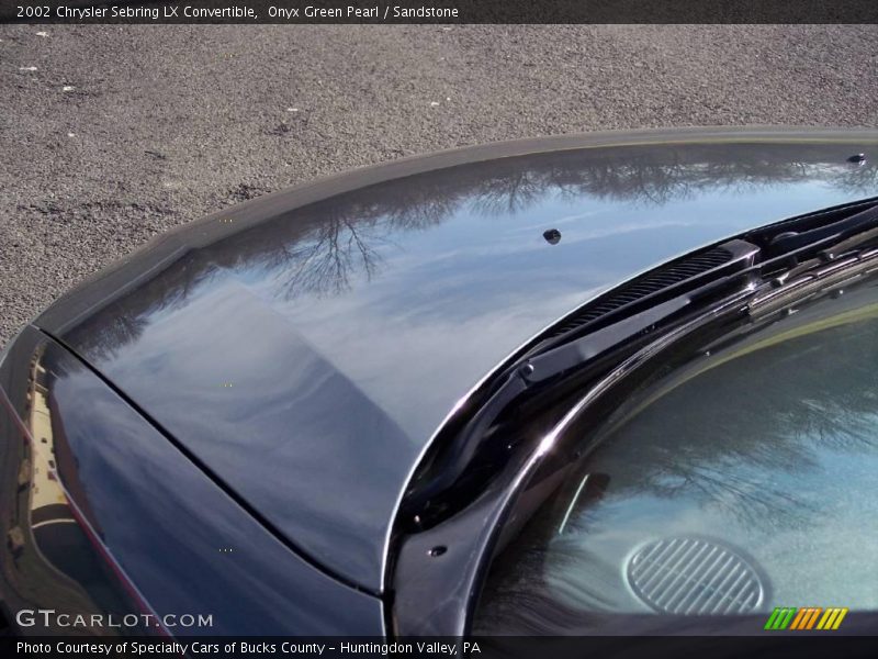 Onyx Green Pearl / Sandstone 2002 Chrysler Sebring LX Convertible