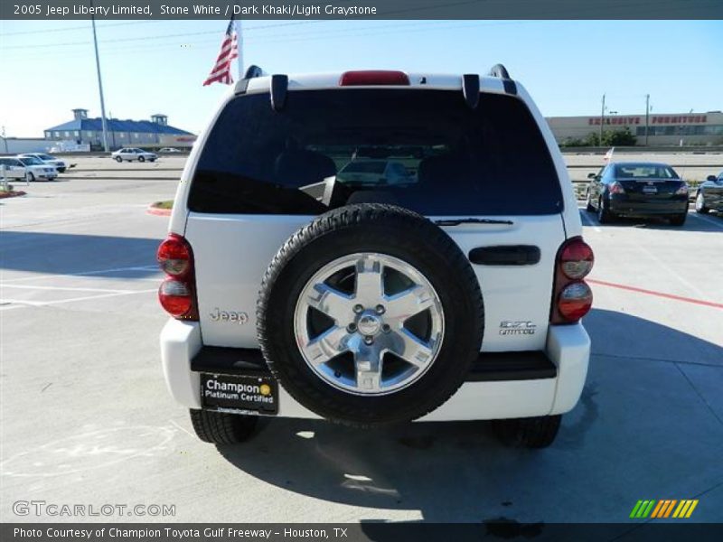 Stone White / Dark Khaki/Light Graystone 2005 Jeep Liberty Limited