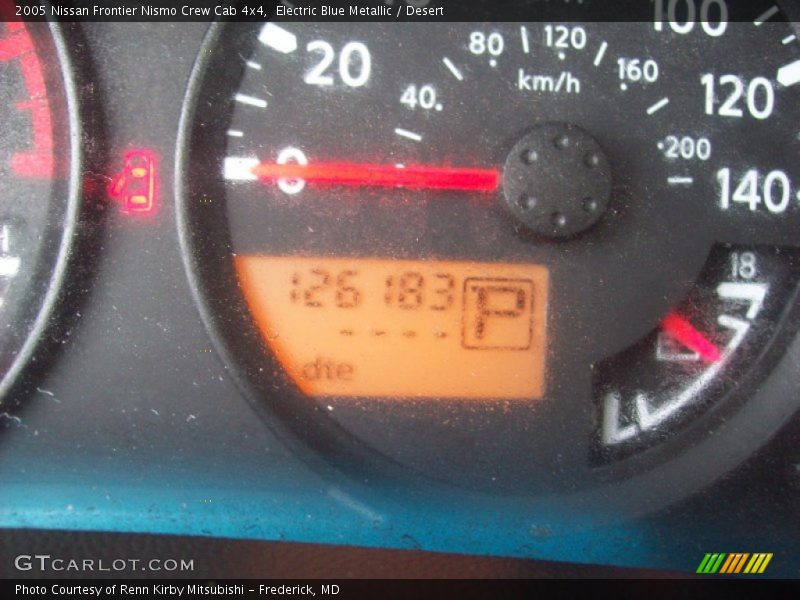 Electric Blue Metallic / Desert 2005 Nissan Frontier Nismo Crew Cab 4x4