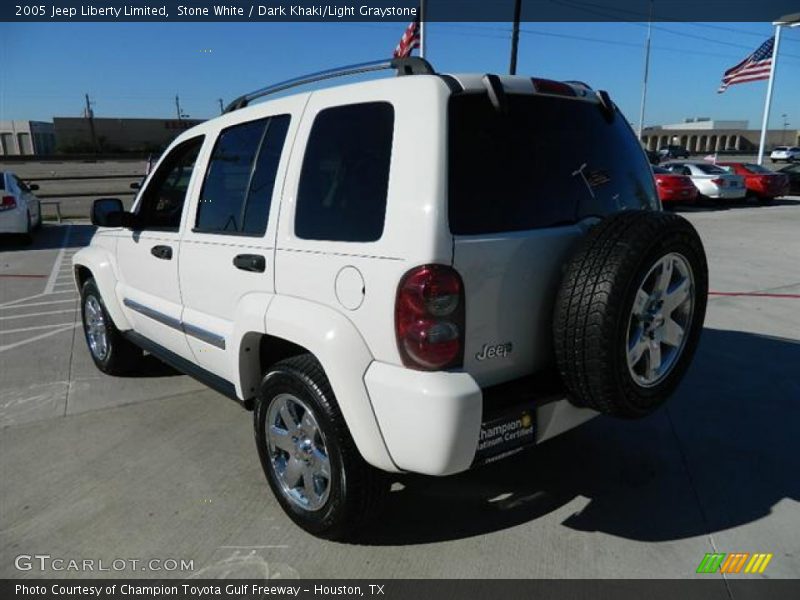 Stone White / Dark Khaki/Light Graystone 2005 Jeep Liberty Limited