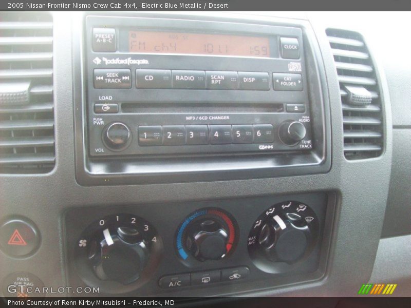 Electric Blue Metallic / Desert 2005 Nissan Frontier Nismo Crew Cab 4x4