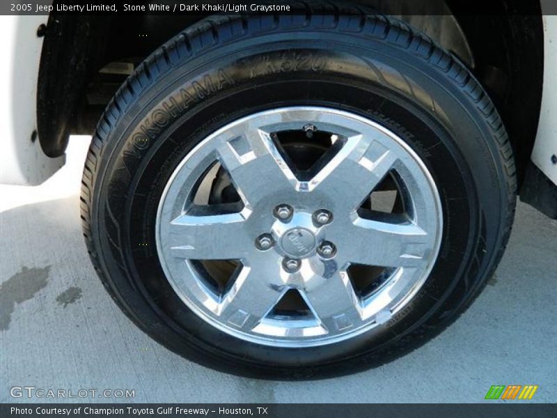 Stone White / Dark Khaki/Light Graystone 2005 Jeep Liberty Limited