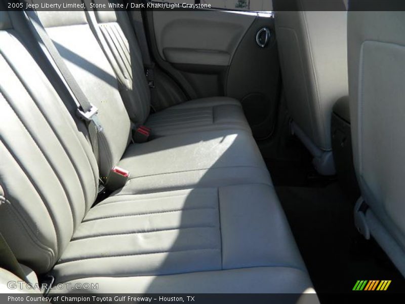 Stone White / Dark Khaki/Light Graystone 2005 Jeep Liberty Limited