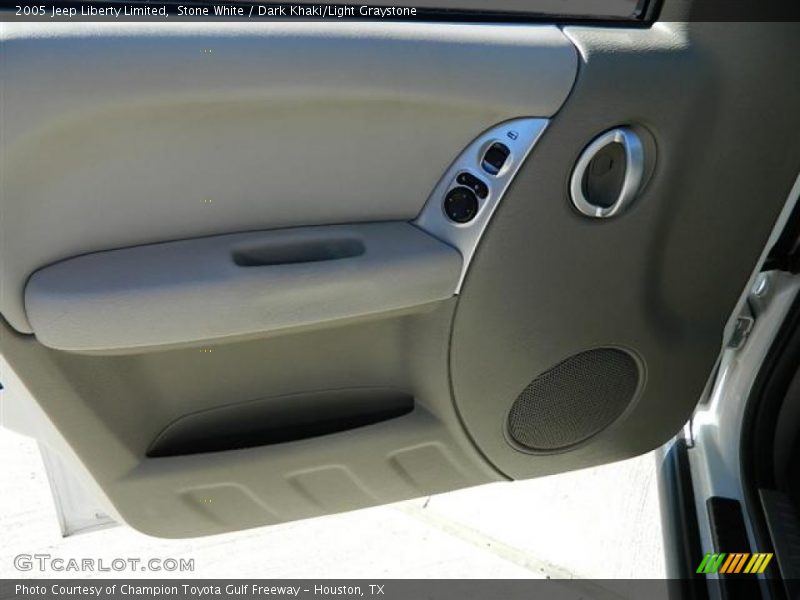 Stone White / Dark Khaki/Light Graystone 2005 Jeep Liberty Limited
