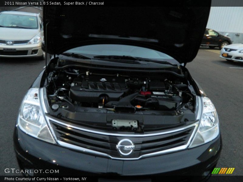 Super Black / Charcoal 2011 Nissan Versa 1.8 S Sedan