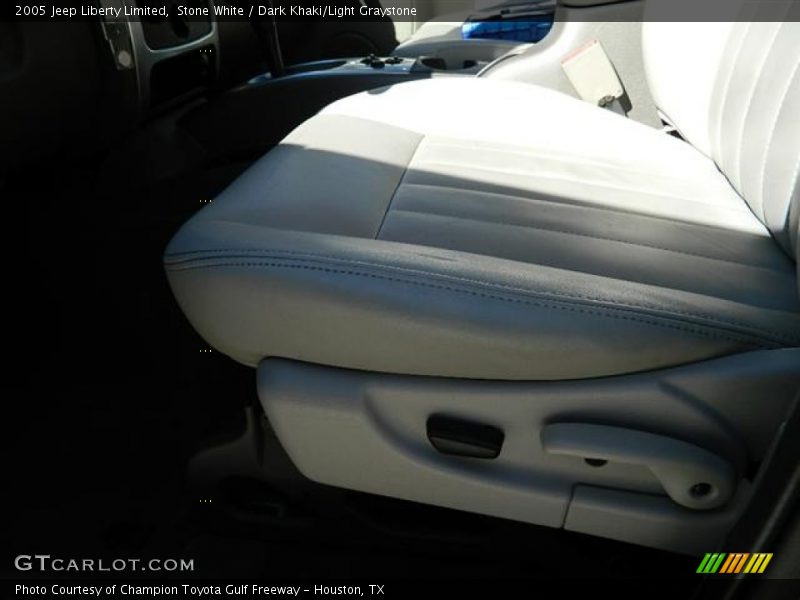 Stone White / Dark Khaki/Light Graystone 2005 Jeep Liberty Limited
