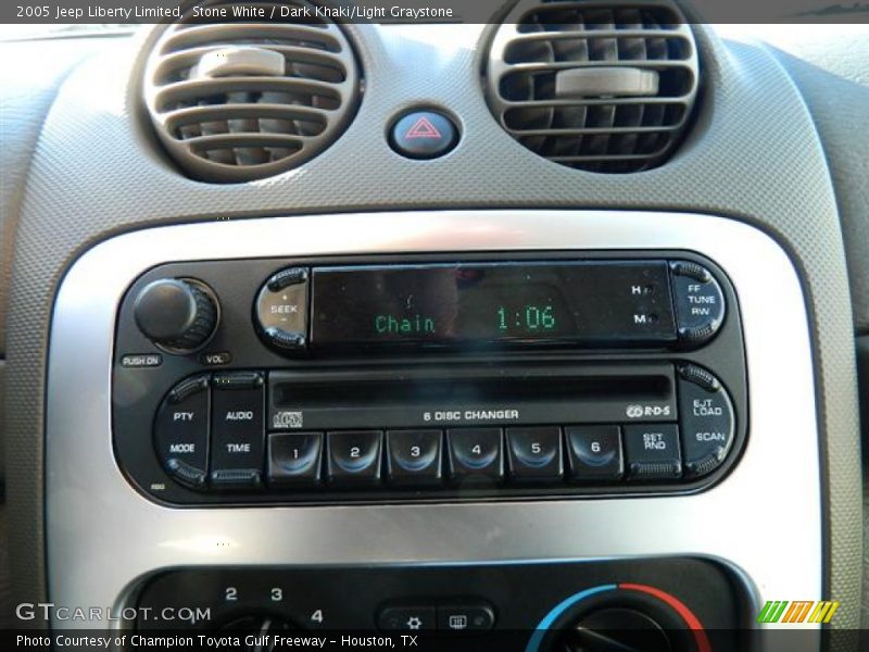Stone White / Dark Khaki/Light Graystone 2005 Jeep Liberty Limited