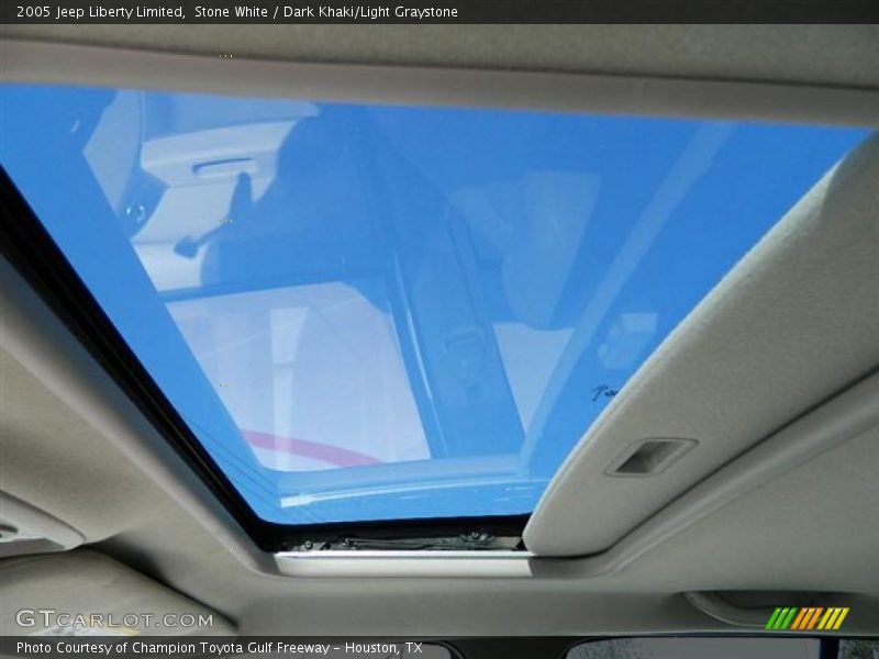 Stone White / Dark Khaki/Light Graystone 2005 Jeep Liberty Limited
