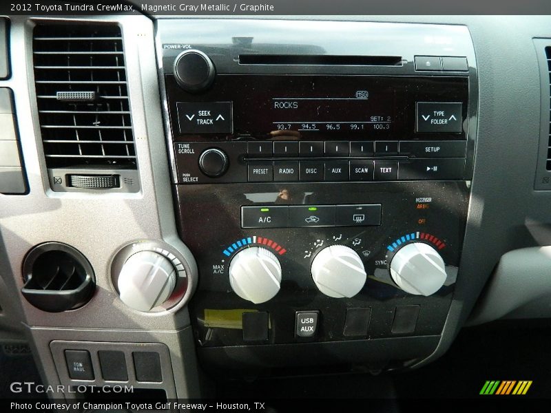 Magnetic Gray Metallic / Graphite 2012 Toyota Tundra CrewMax