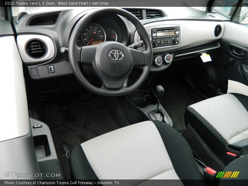  2012 Yaris L 3 Door Ash Gray Interior