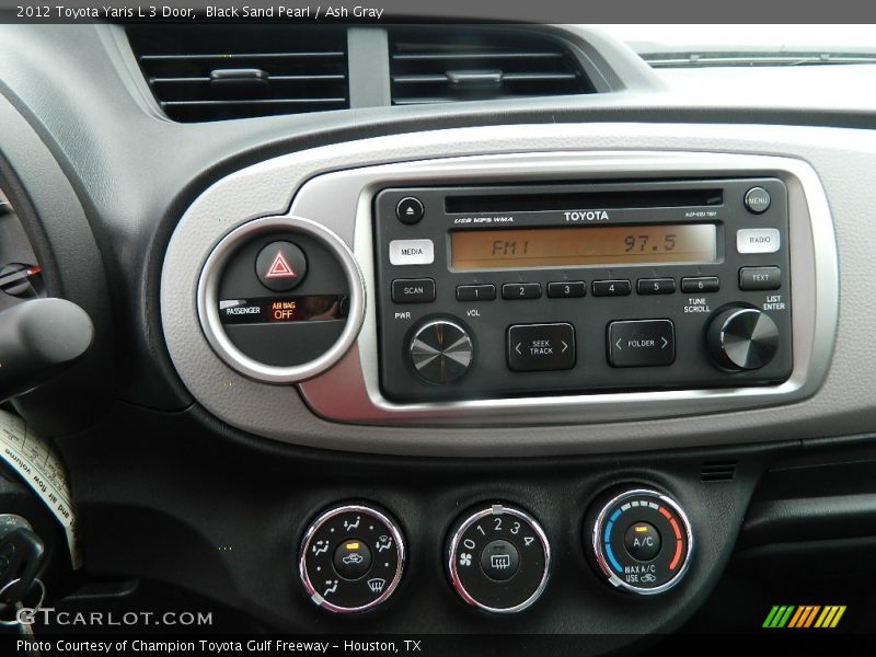 Controls of 2012 Yaris L 3 Door