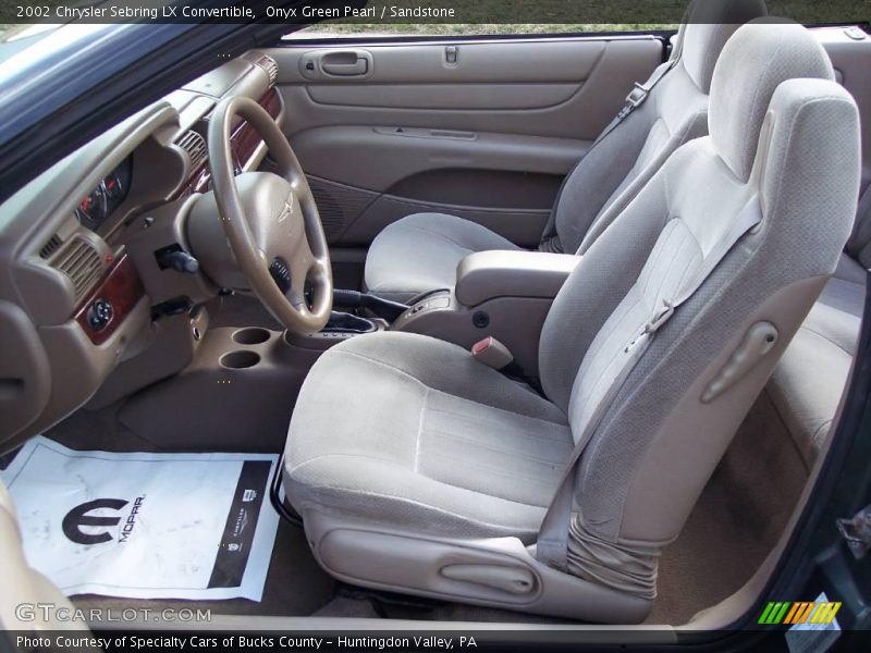 Onyx Green Pearl / Sandstone 2002 Chrysler Sebring LX Convertible