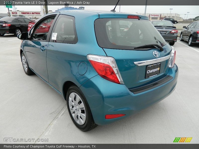  2012 Yaris LE 3 Door Lagoon Blue Mica