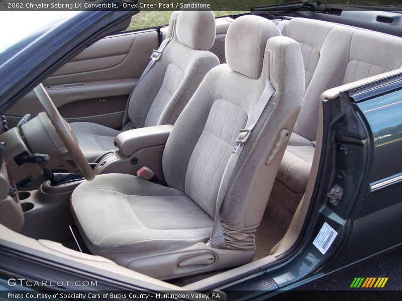 Onyx Green Pearl / Sandstone 2002 Chrysler Sebring LX Convertible