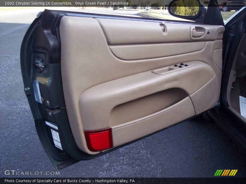 Onyx Green Pearl / Sandstone 2002 Chrysler Sebring LX Convertible