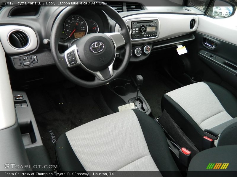  2012 Yaris LE 3 Door Ash Gray Interior