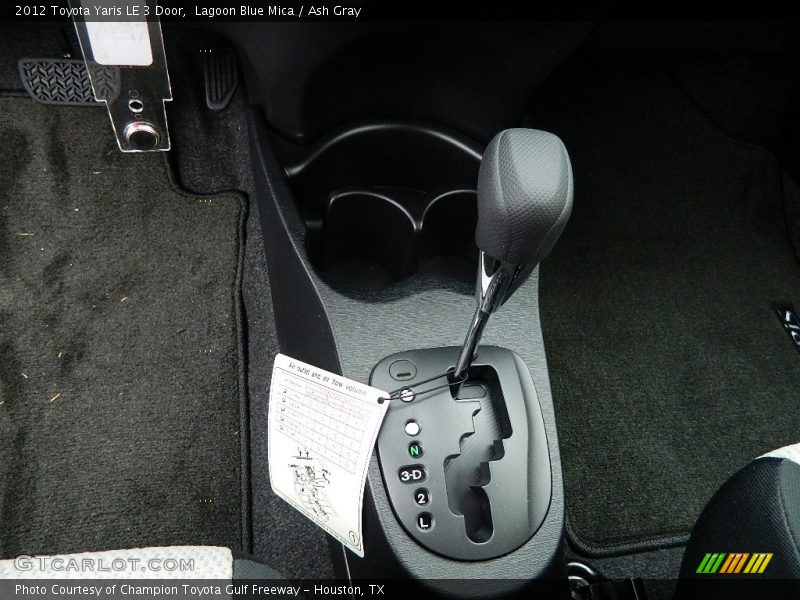  2012 Yaris LE 3 Door 4 Speed Automatic Shifter