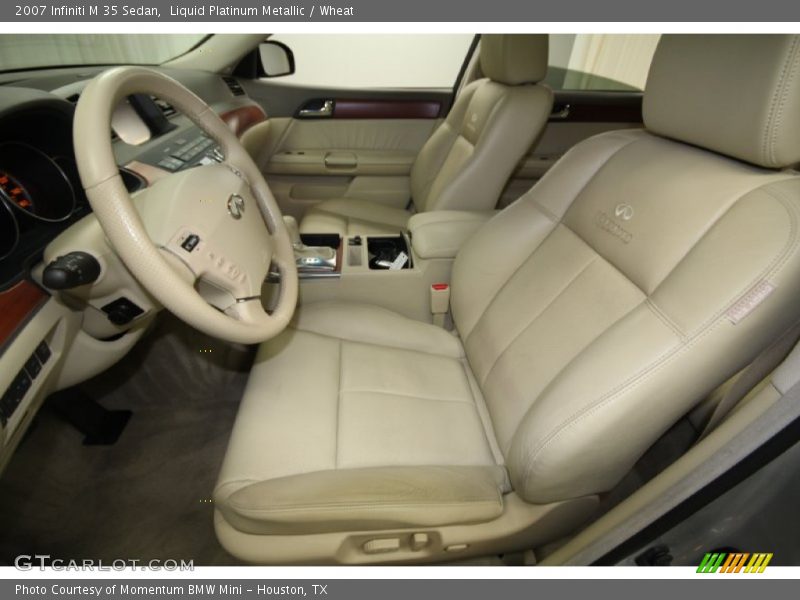Liquid Platinum Metallic / Wheat 2007 Infiniti M 35 Sedan