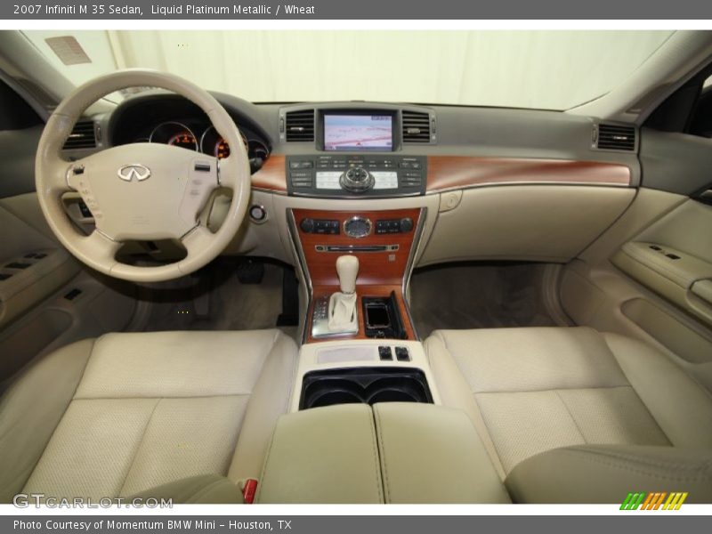 Liquid Platinum Metallic / Wheat 2007 Infiniti M 35 Sedan