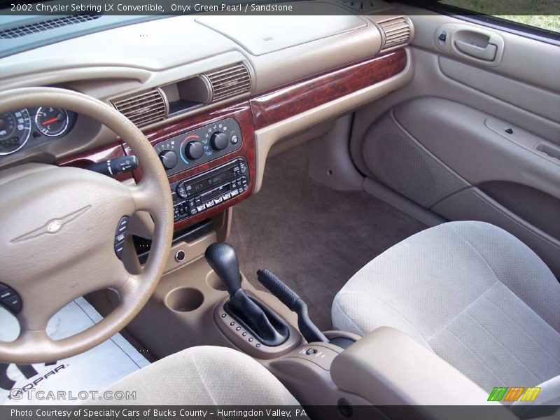 Onyx Green Pearl / Sandstone 2002 Chrysler Sebring LX Convertible