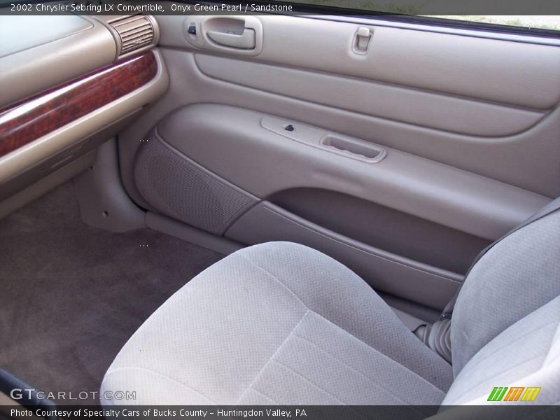 Onyx Green Pearl / Sandstone 2002 Chrysler Sebring LX Convertible