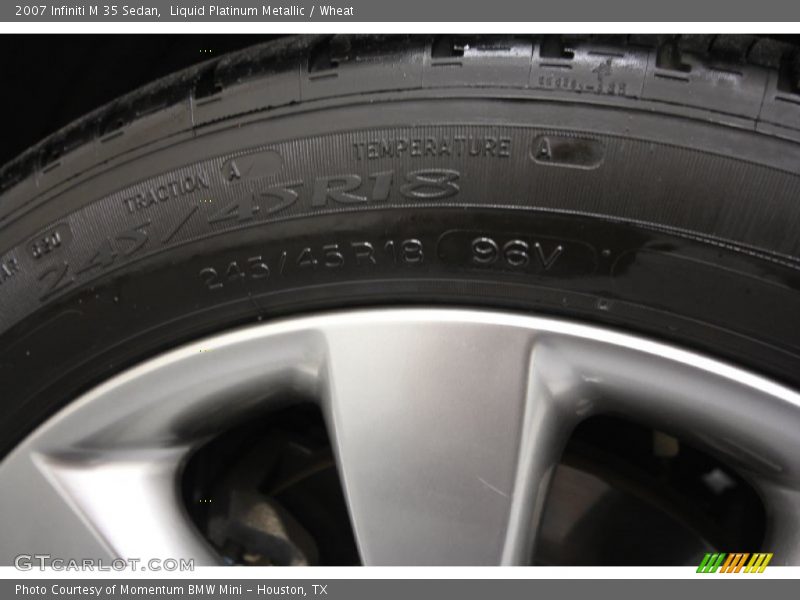 Liquid Platinum Metallic / Wheat 2007 Infiniti M 35 Sedan