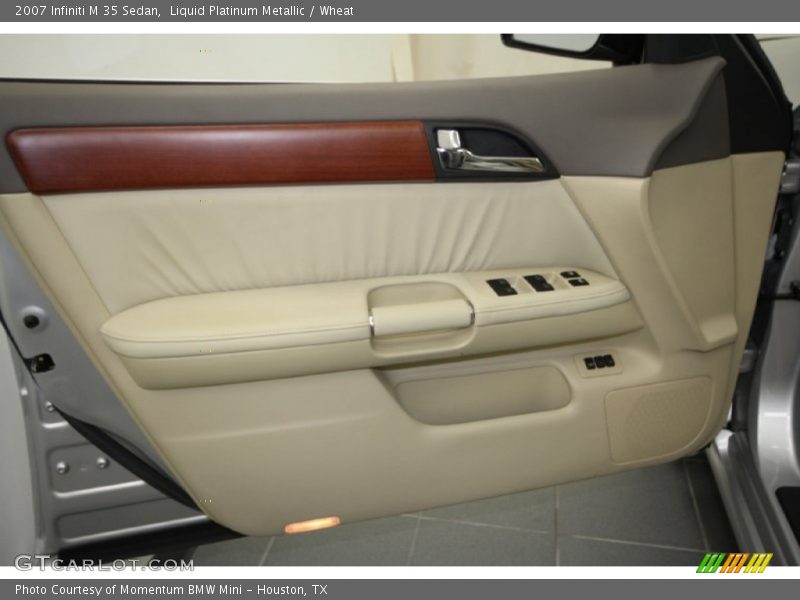 Liquid Platinum Metallic / Wheat 2007 Infiniti M 35 Sedan