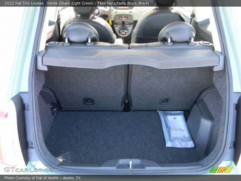 Verde Chiaro (Light Green) / Pelle Nera/Nera (Black/Black) 2012 Fiat 500 Lounge