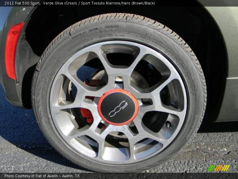 Verde Oliva (Green) / Sport Tessuto Marrone/Nero (Brown/Black) 2012 Fiat 500 Sport