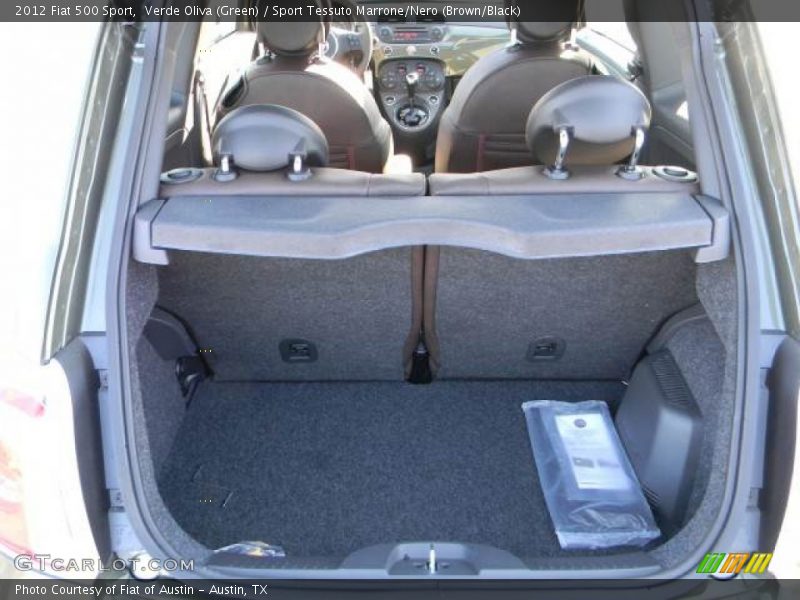 Verde Oliva (Green) / Sport Tessuto Marrone/Nero (Brown/Black) 2012 Fiat 500 Sport