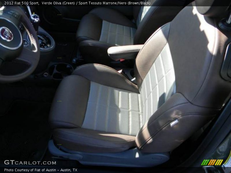 Verde Oliva (Green) / Sport Tessuto Marrone/Nero (Brown/Black) 2012 Fiat 500 Sport