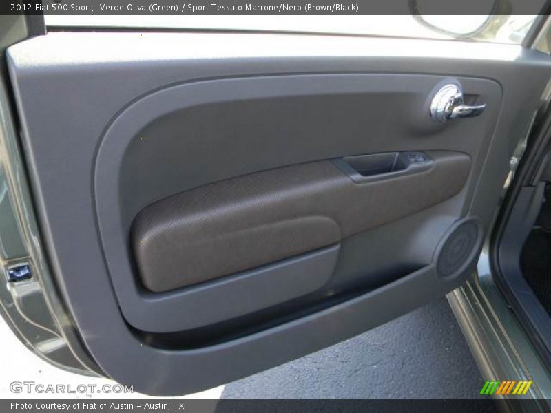 Verde Oliva (Green) / Sport Tessuto Marrone/Nero (Brown/Black) 2012 Fiat 500 Sport
