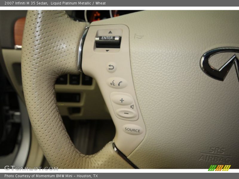 Liquid Platinum Metallic / Wheat 2007 Infiniti M 35 Sedan