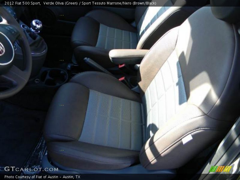 Verde Oliva (Green) / Sport Tessuto Marrone/Nero (Brown/Black) 2012 Fiat 500 Sport