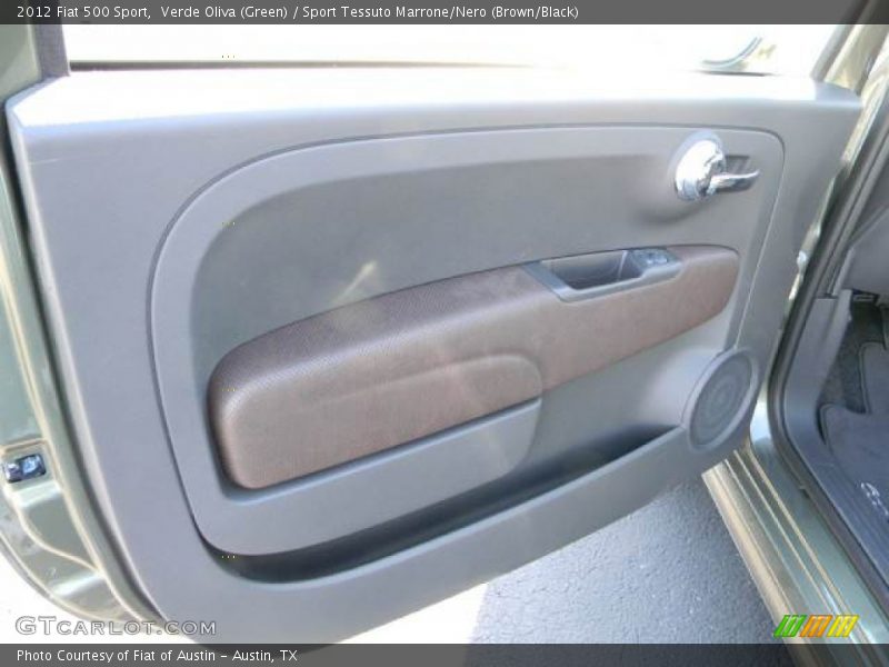 Verde Oliva (Green) / Sport Tessuto Marrone/Nero (Brown/Black) 2012 Fiat 500 Sport