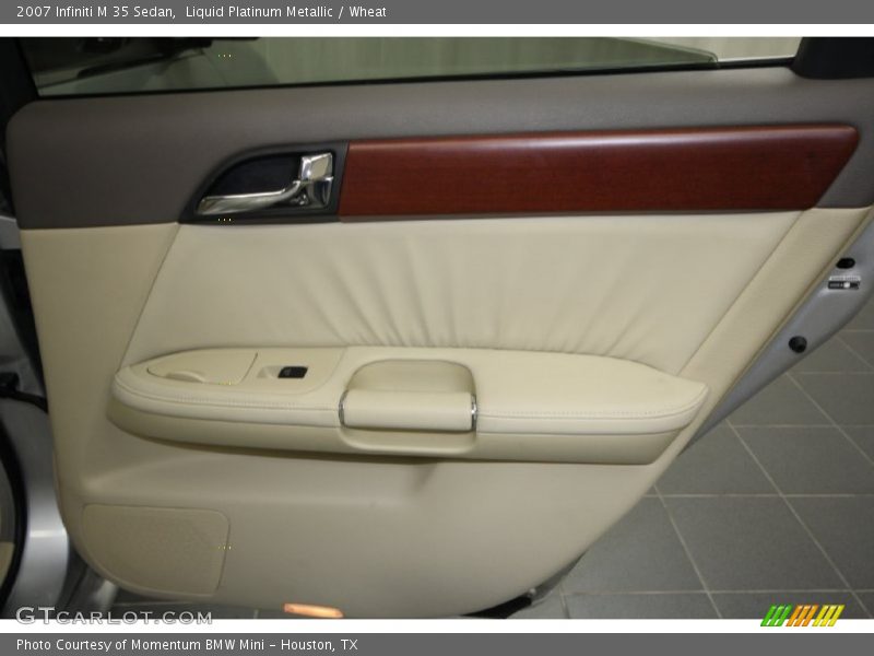 Liquid Platinum Metallic / Wheat 2007 Infiniti M 35 Sedan