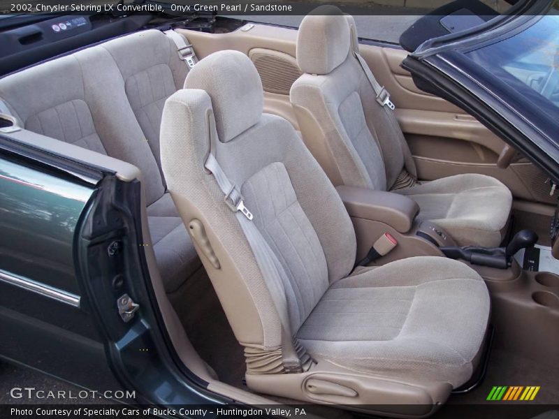 Onyx Green Pearl / Sandstone 2002 Chrysler Sebring LX Convertible